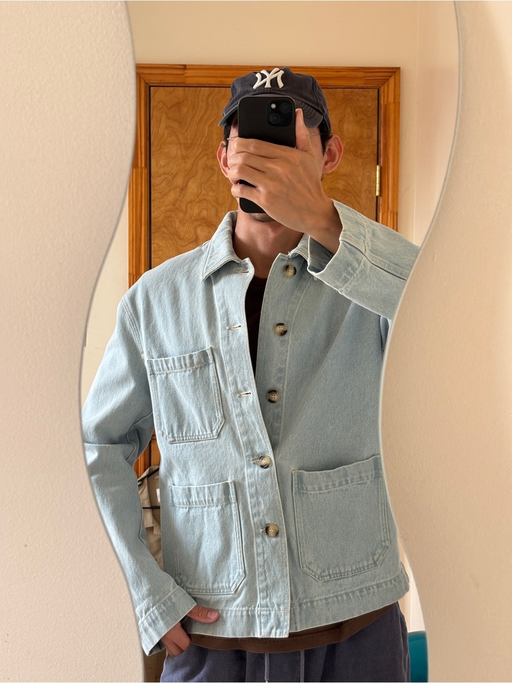Nanushka Light Blue Denim Chore Jacket Size S - Picture 7 of 7